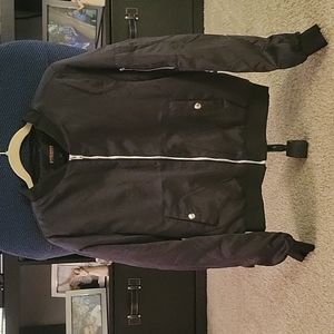 Black bomber jacket - L